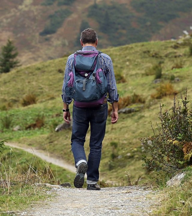 mountaineering, man, trail